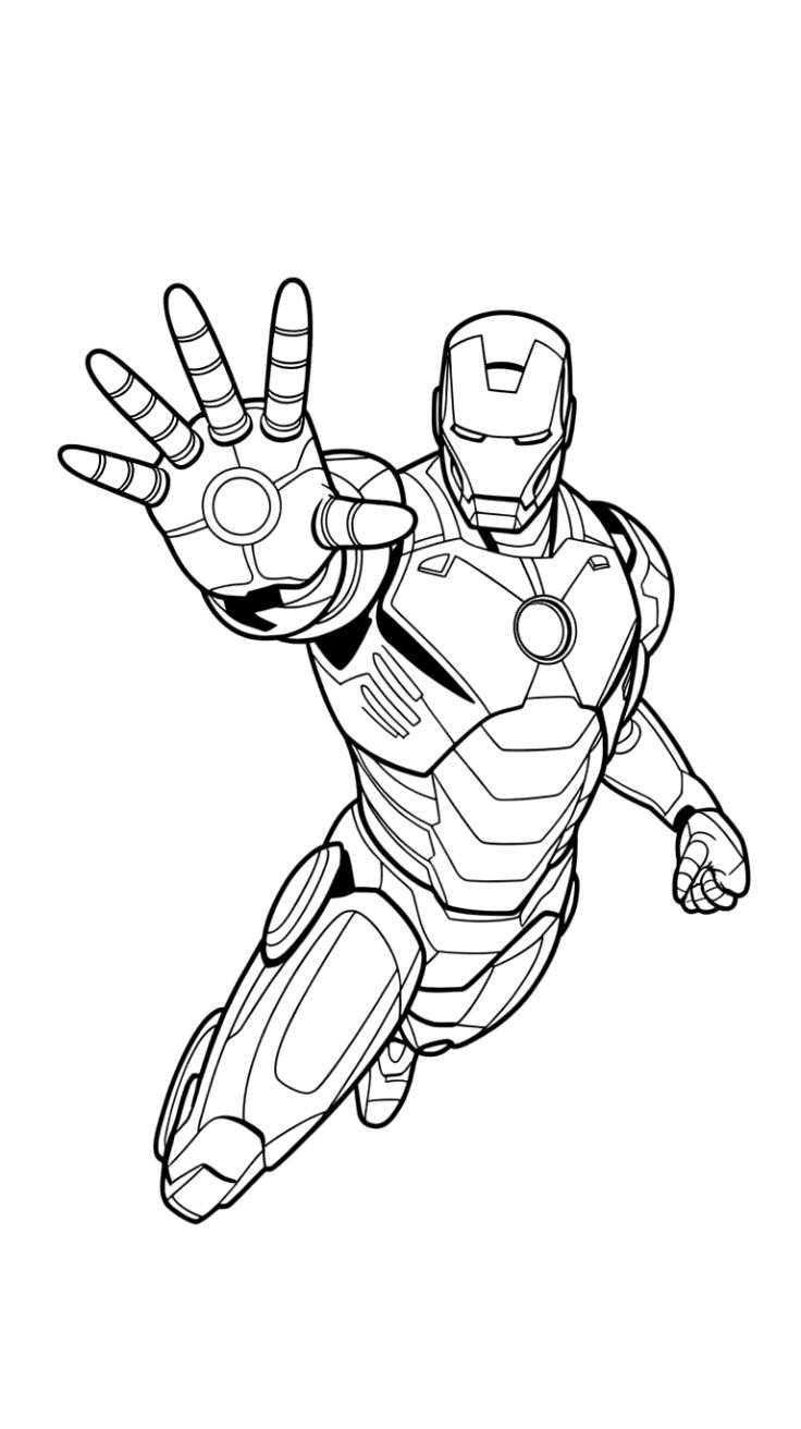 iron man dessins