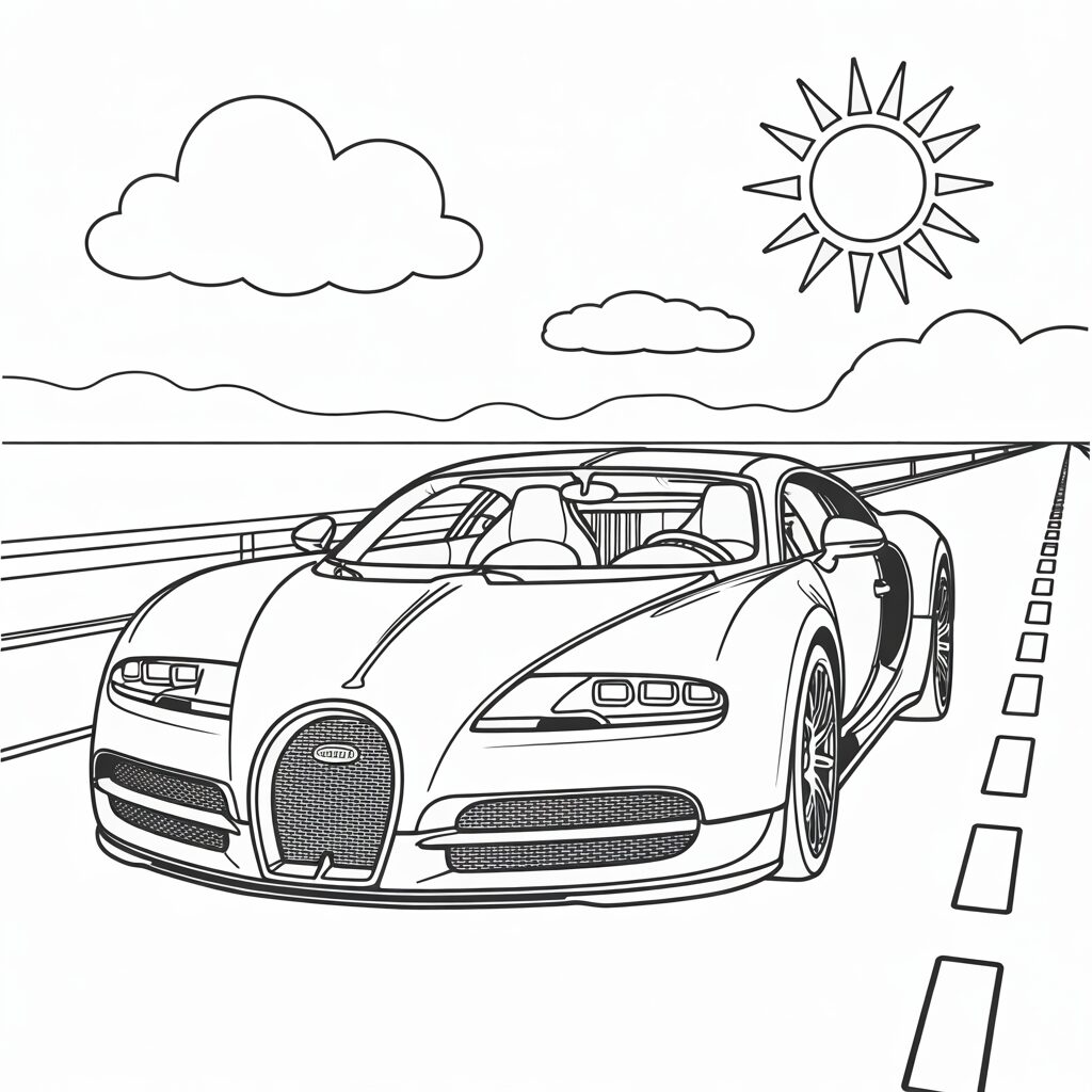 bugatti dessin facile