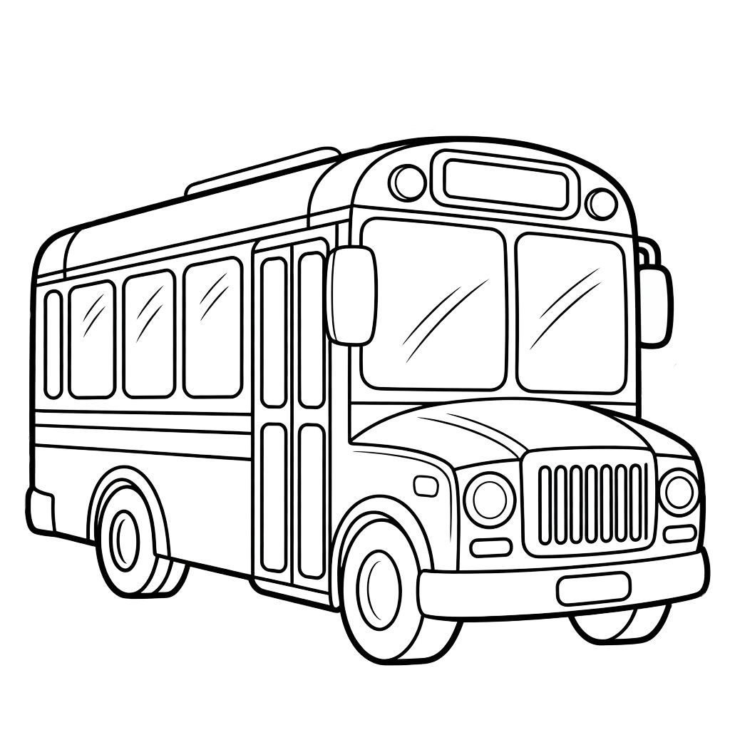 bus coloriage