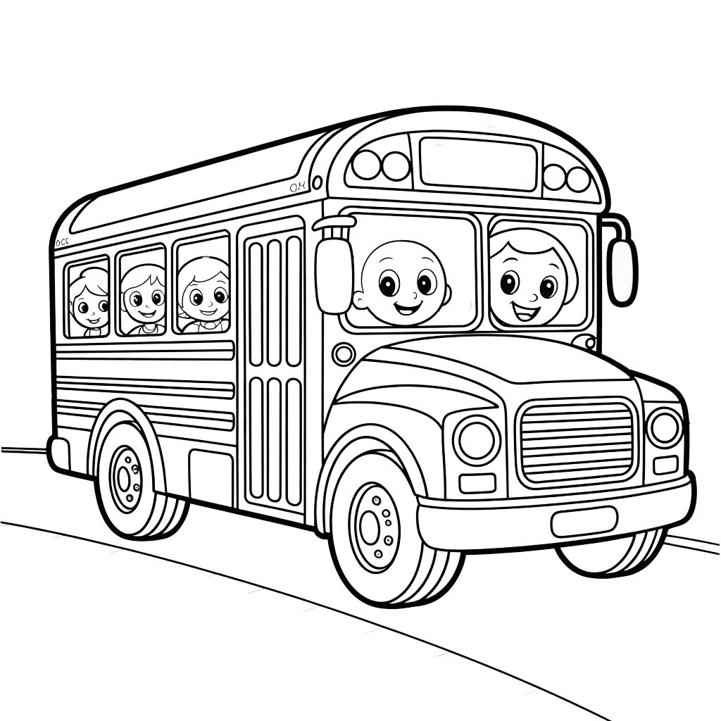 coloriage bus a imprimer gratuit