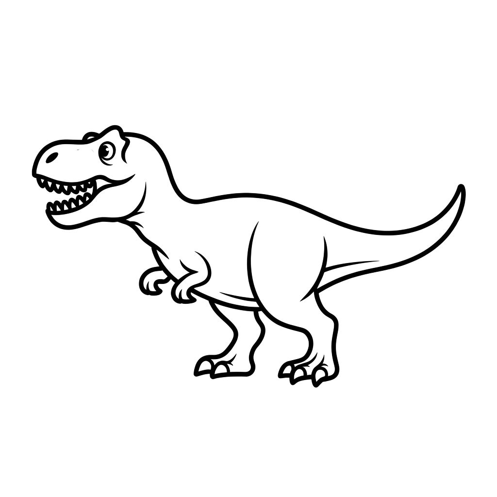 coloriage de dinosaure t rex