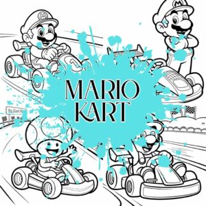 Coloriage Mario Kart