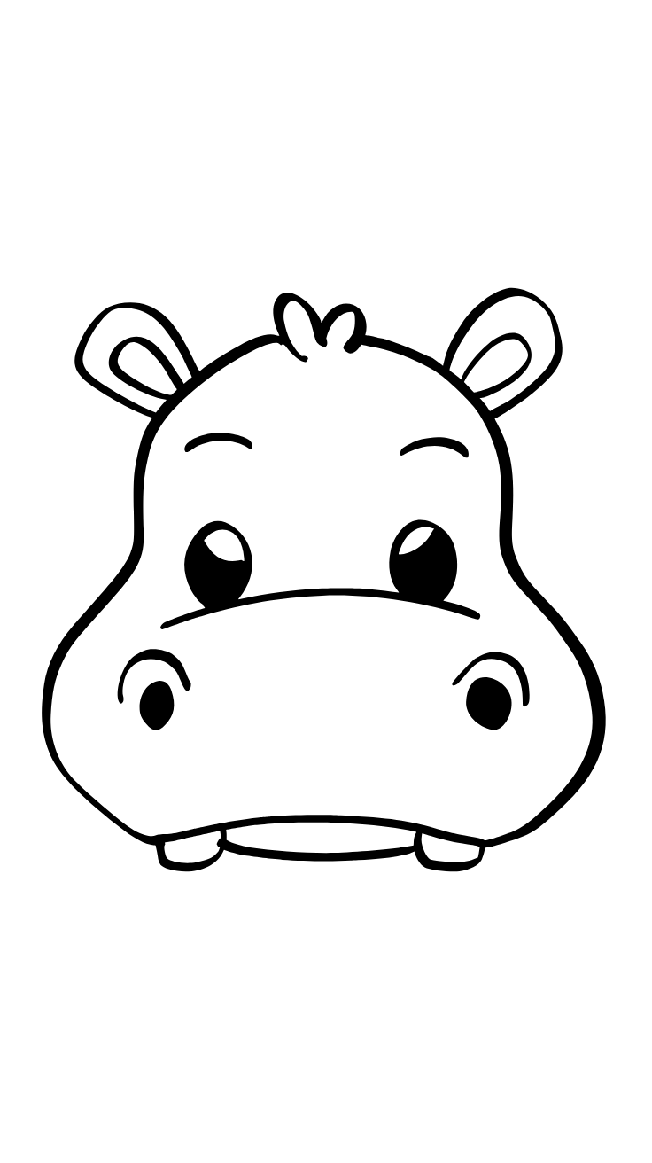dessin d'hippopotame