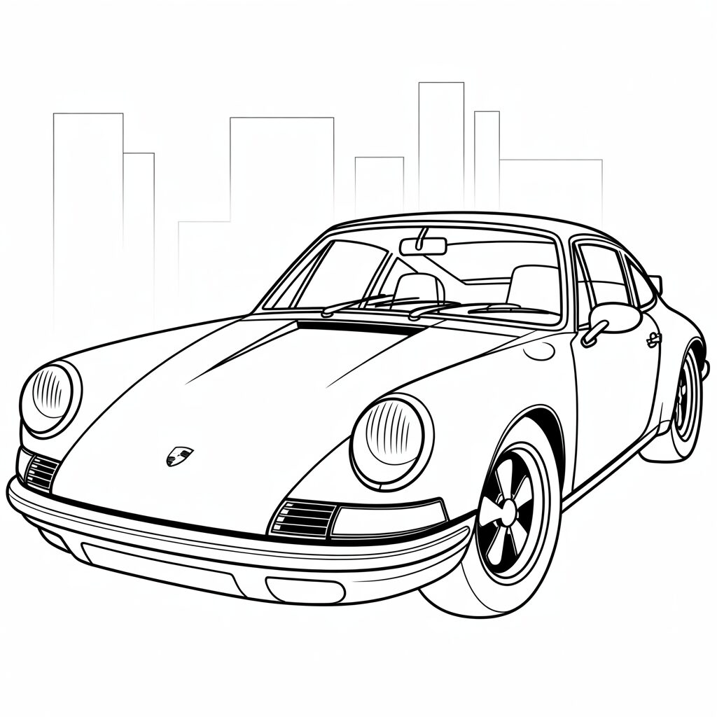 coloriages porsche
