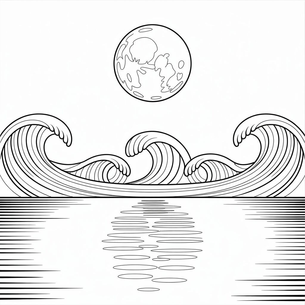 dessins de la lune