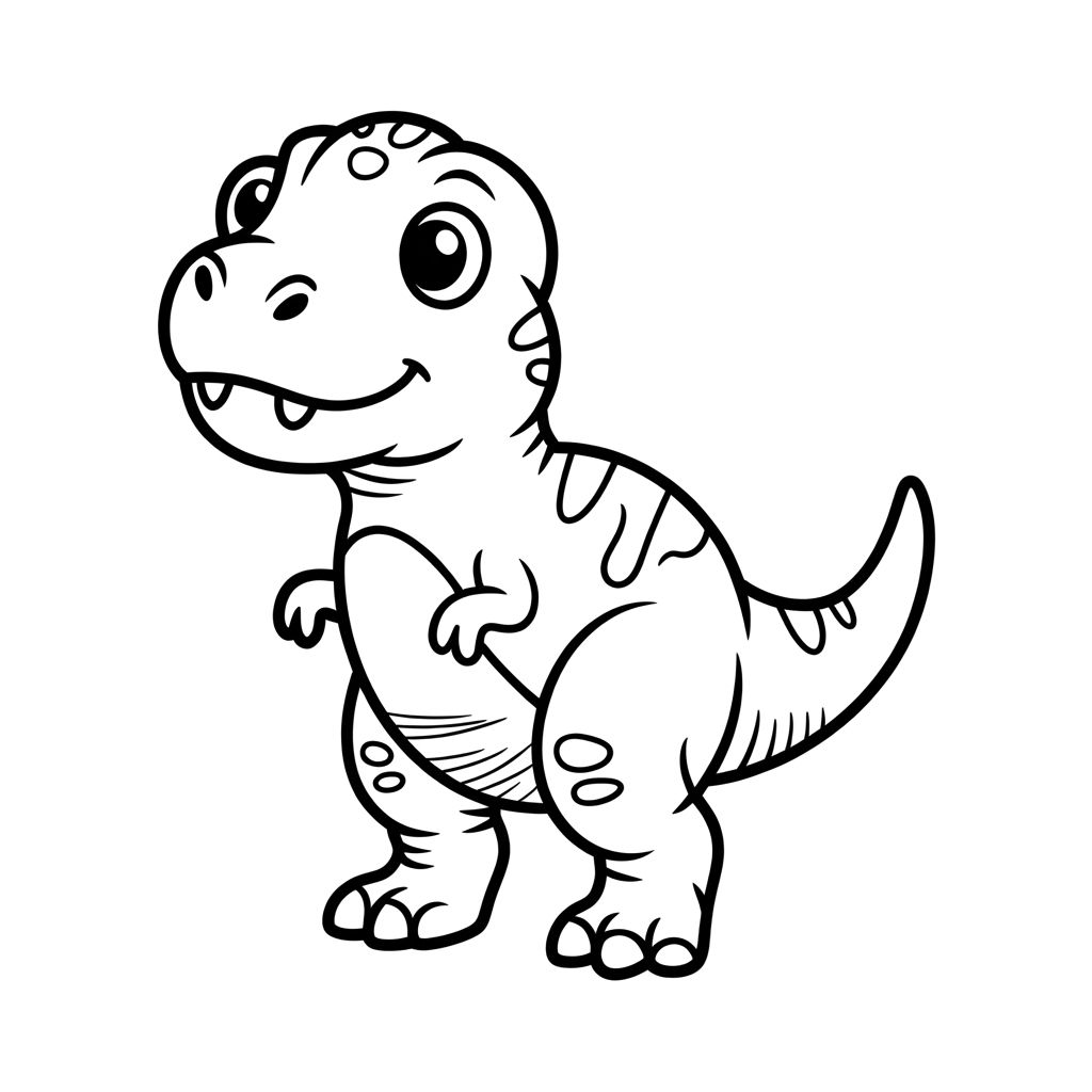 t-rex coloriage