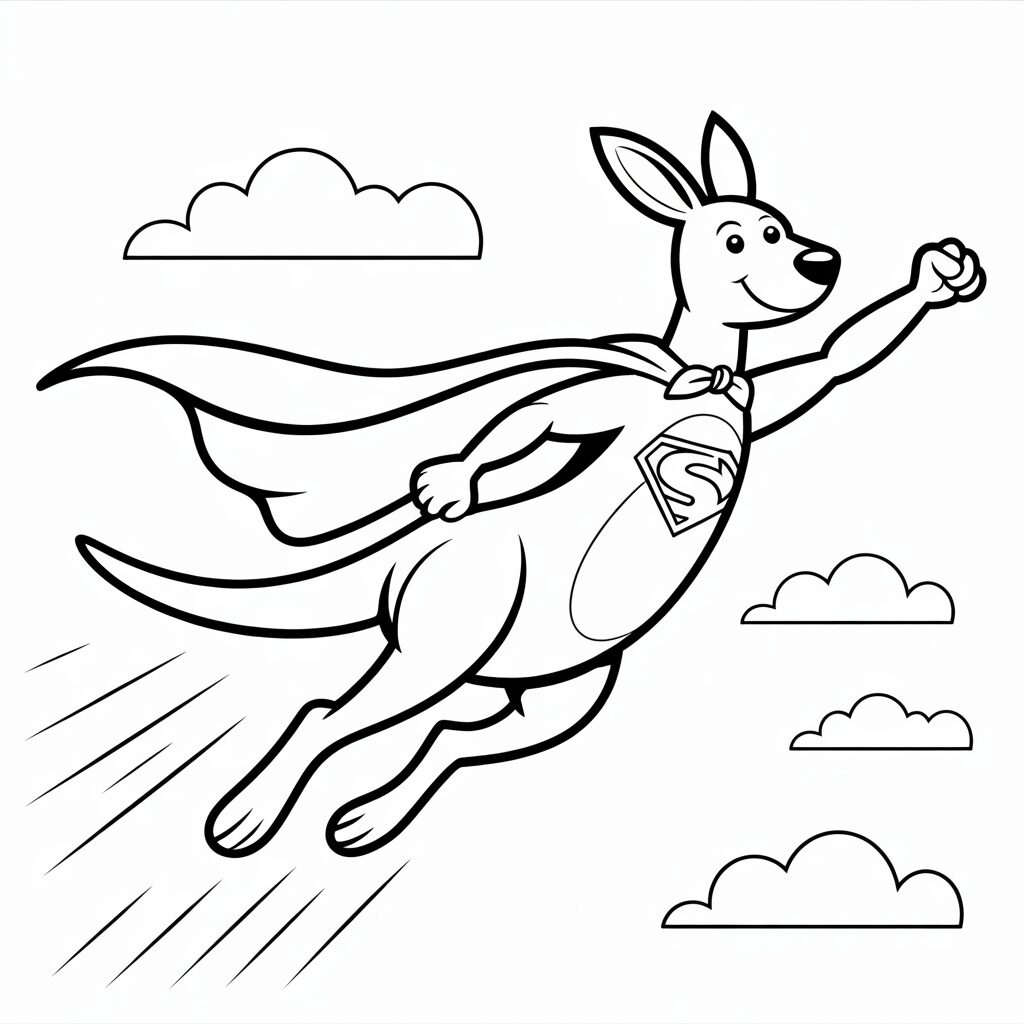 dessiner un kangourou