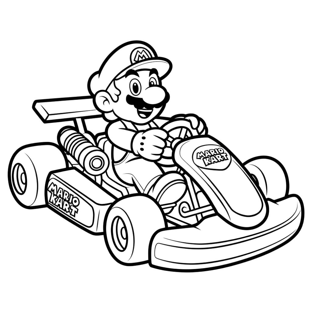 coloriages mario kart