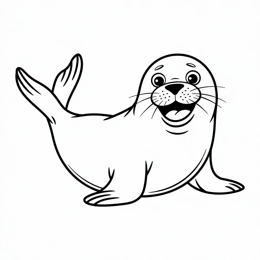 phoque dessin animé