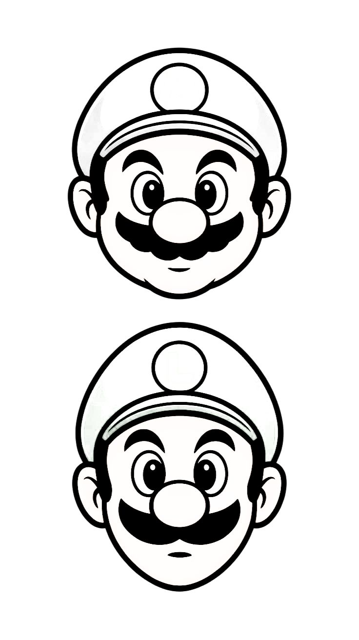 coloriage luigi et mario