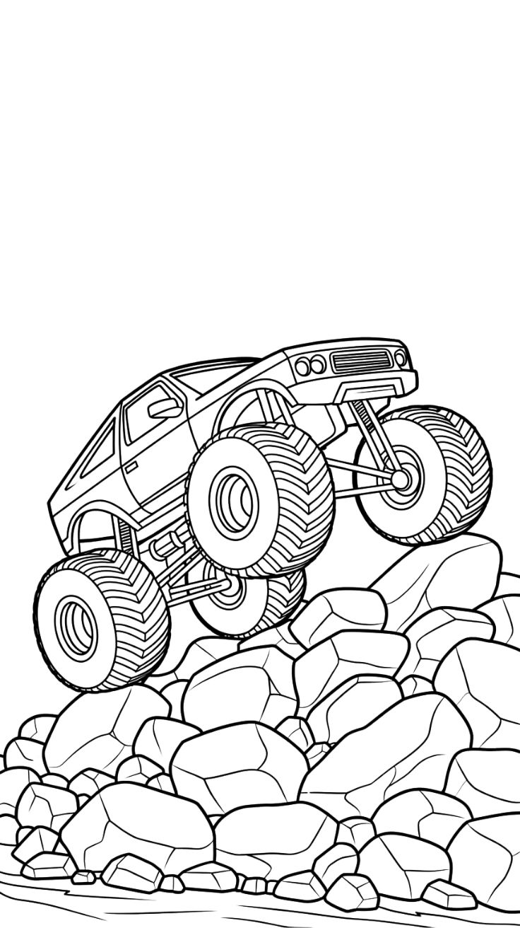 coloriages monster truck