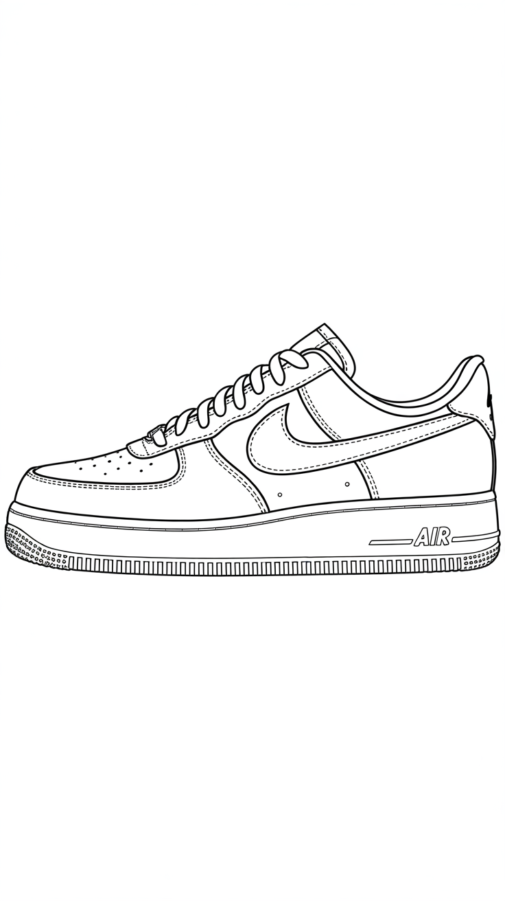 dessin basket chaussure facile