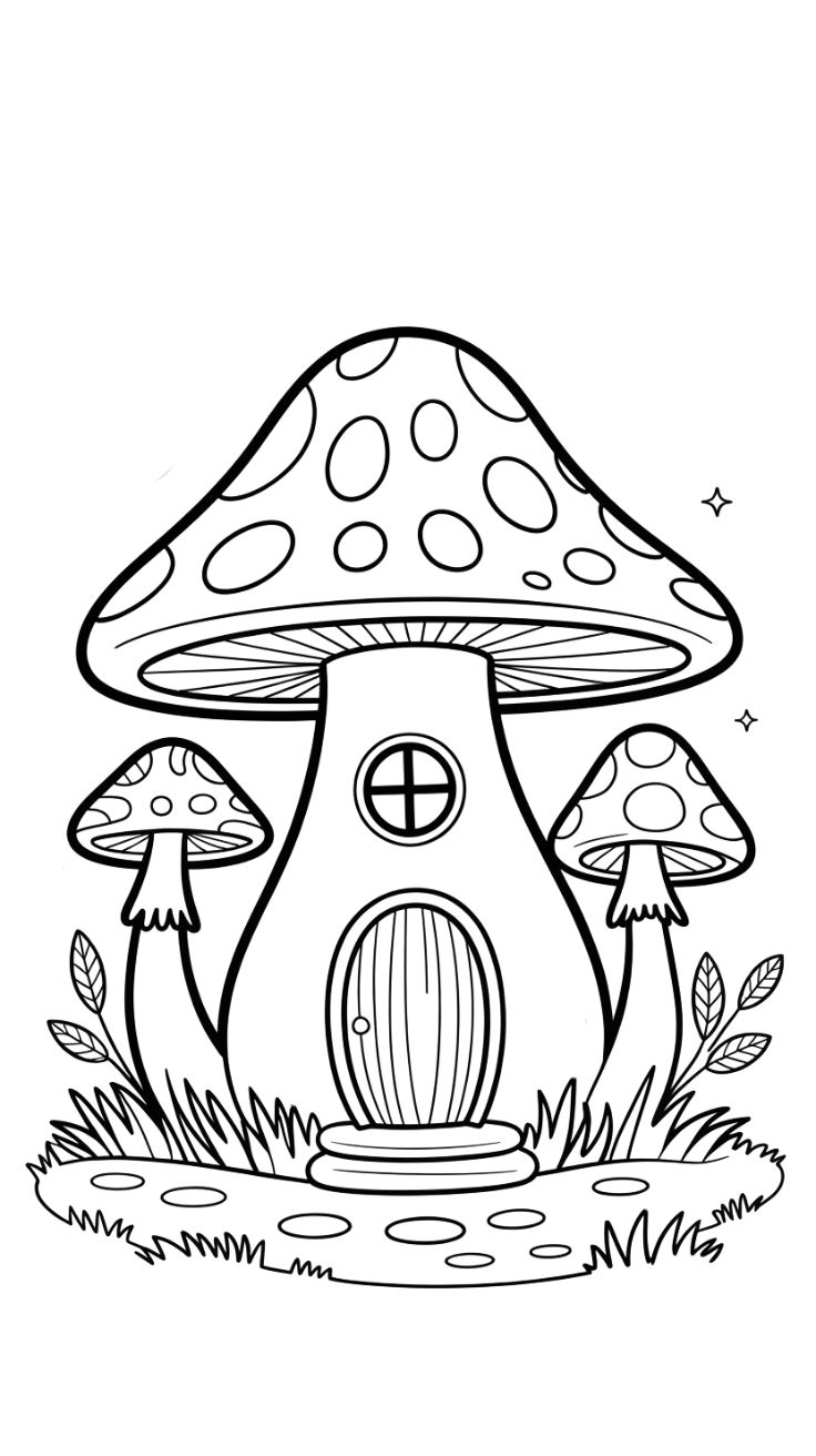 coloriage champignon
