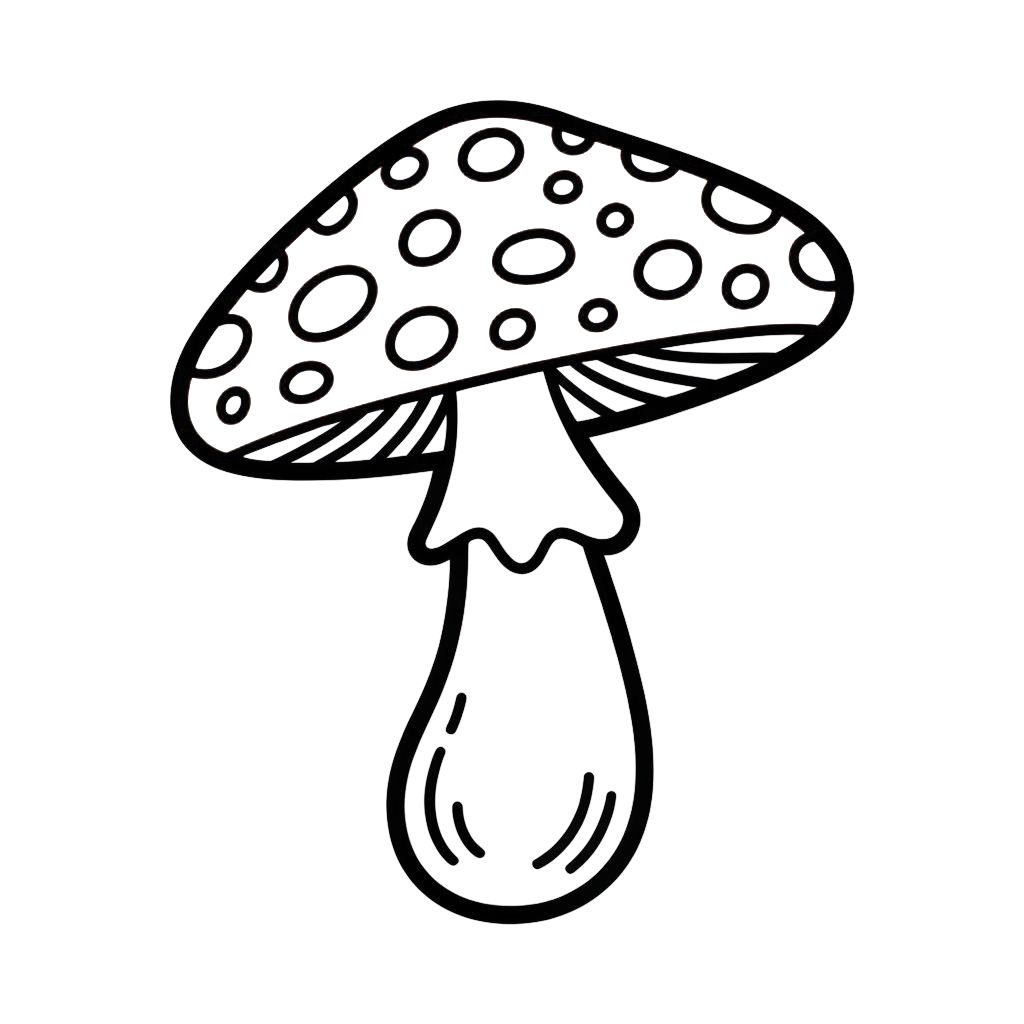 coloriage champignons