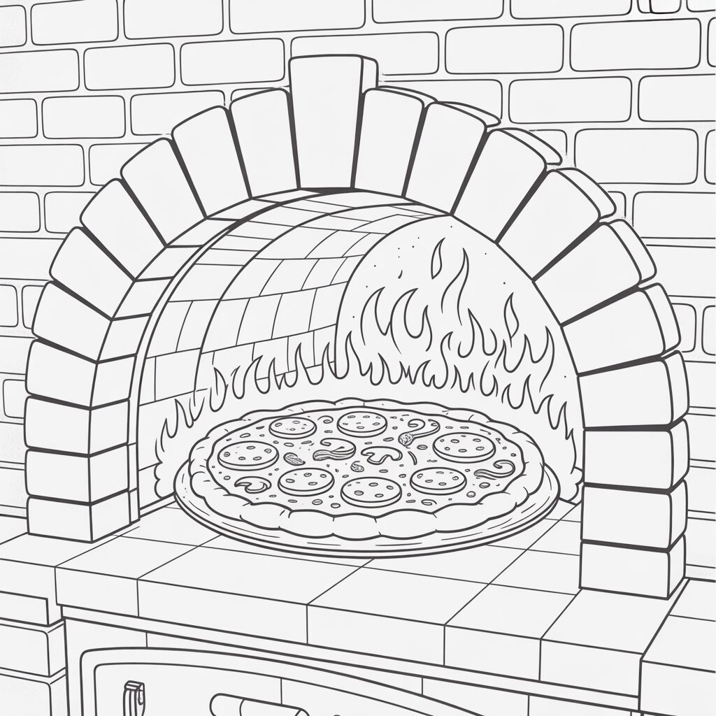 pizza coloriage