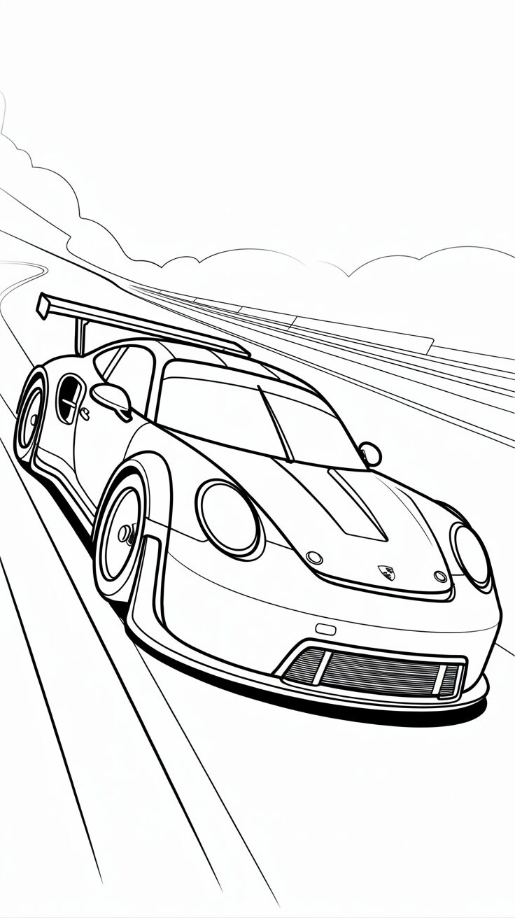 dessin porsche