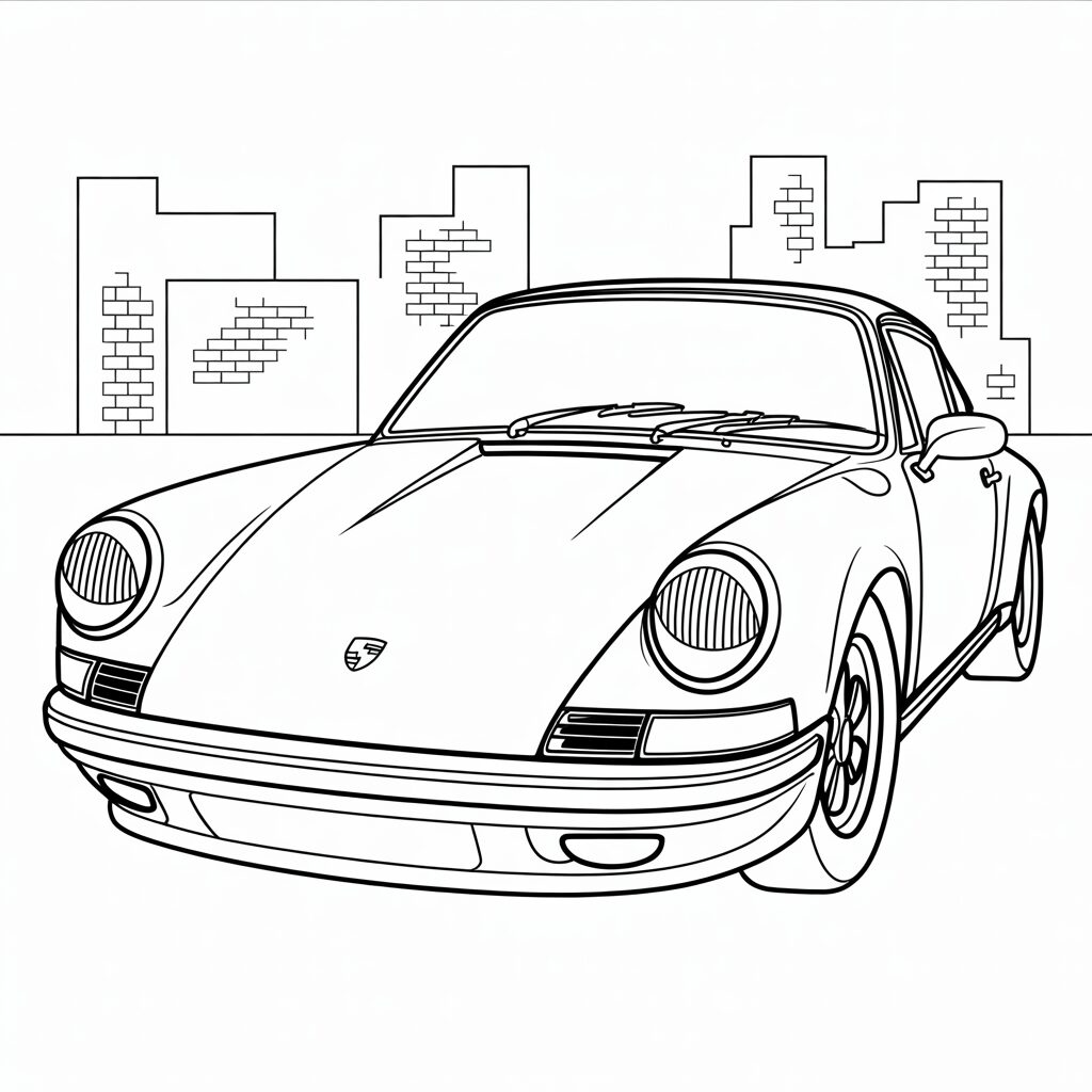 porsche dessin