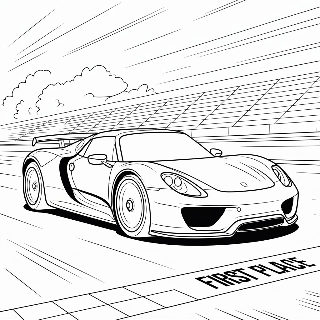 dessin porsche 911