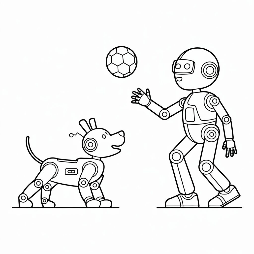 robot dessin animé