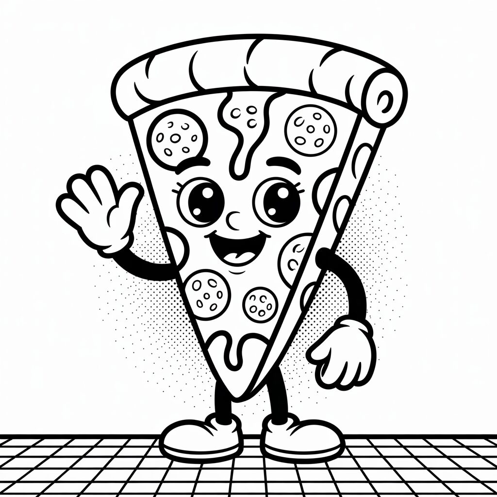 dessin de pizza