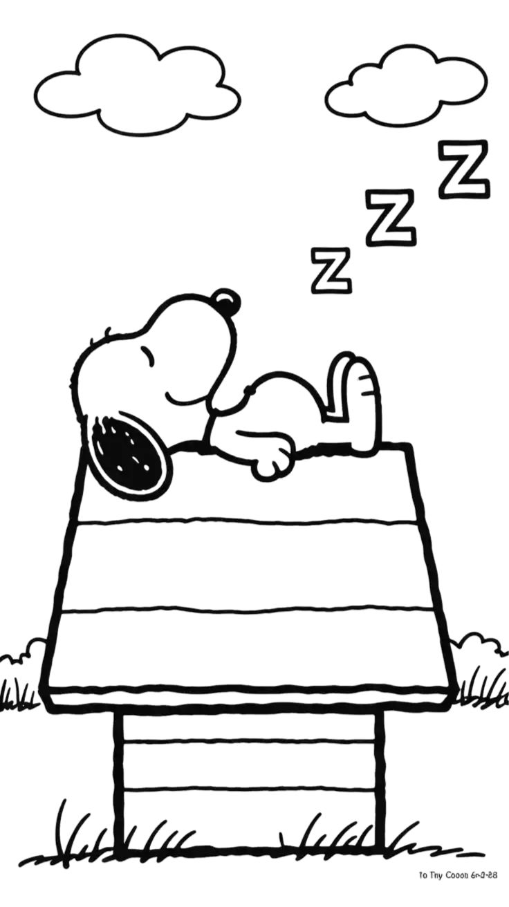 snoopy coloriage