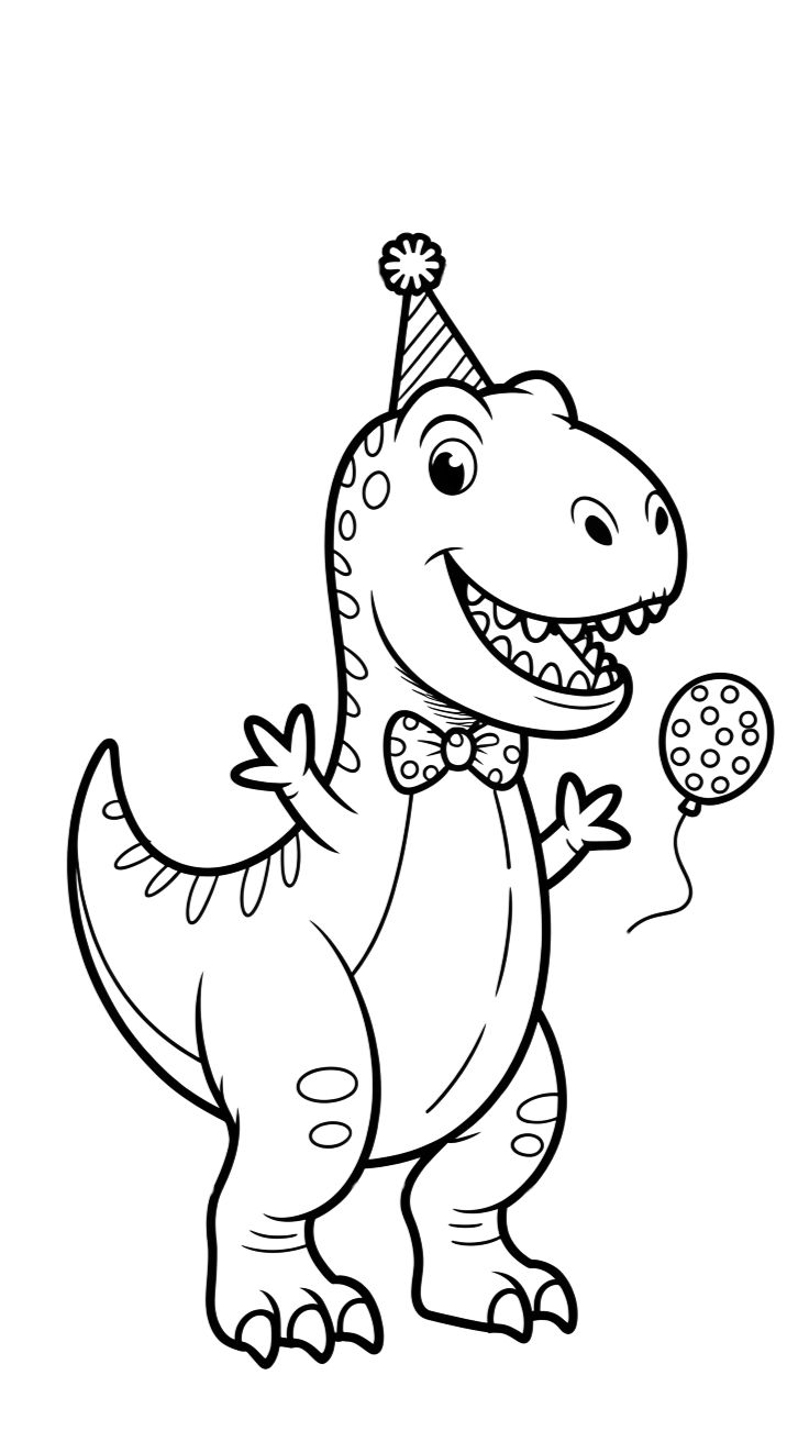 t rex coloriage