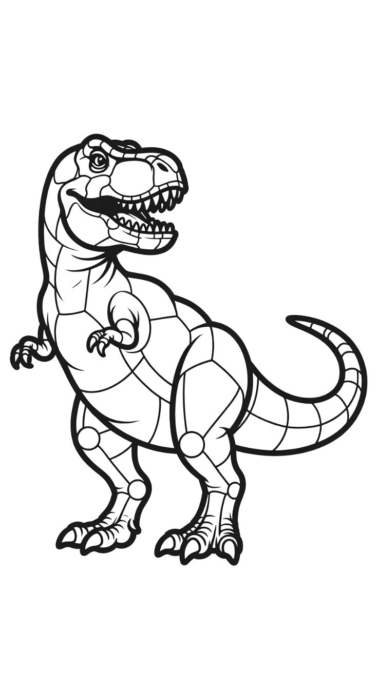 coloriage t rex gratuit