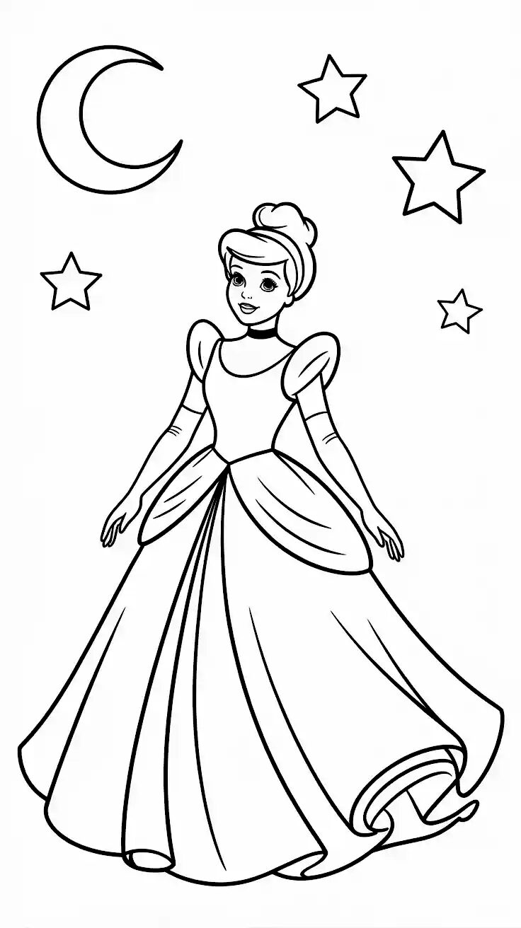 coloriage disney cendrillon
