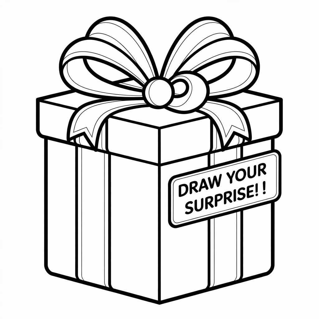 dessin cadeaux facile