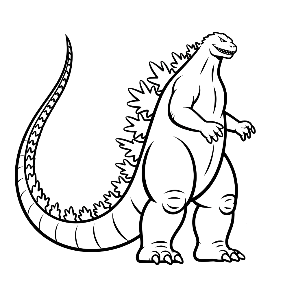 godzilla coloriage