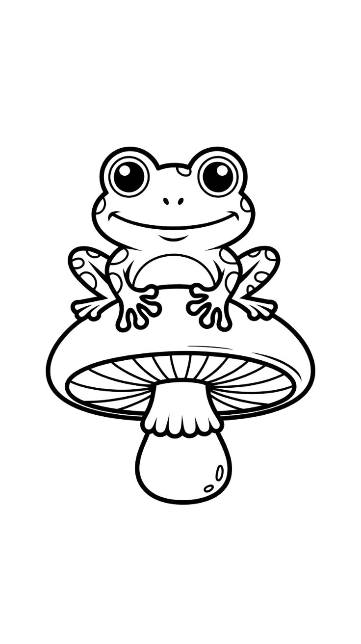champignon coloriage