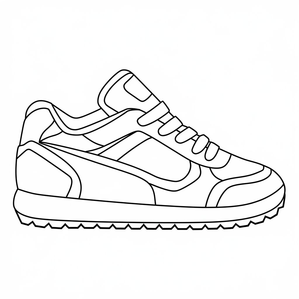 dessin chaussure basket