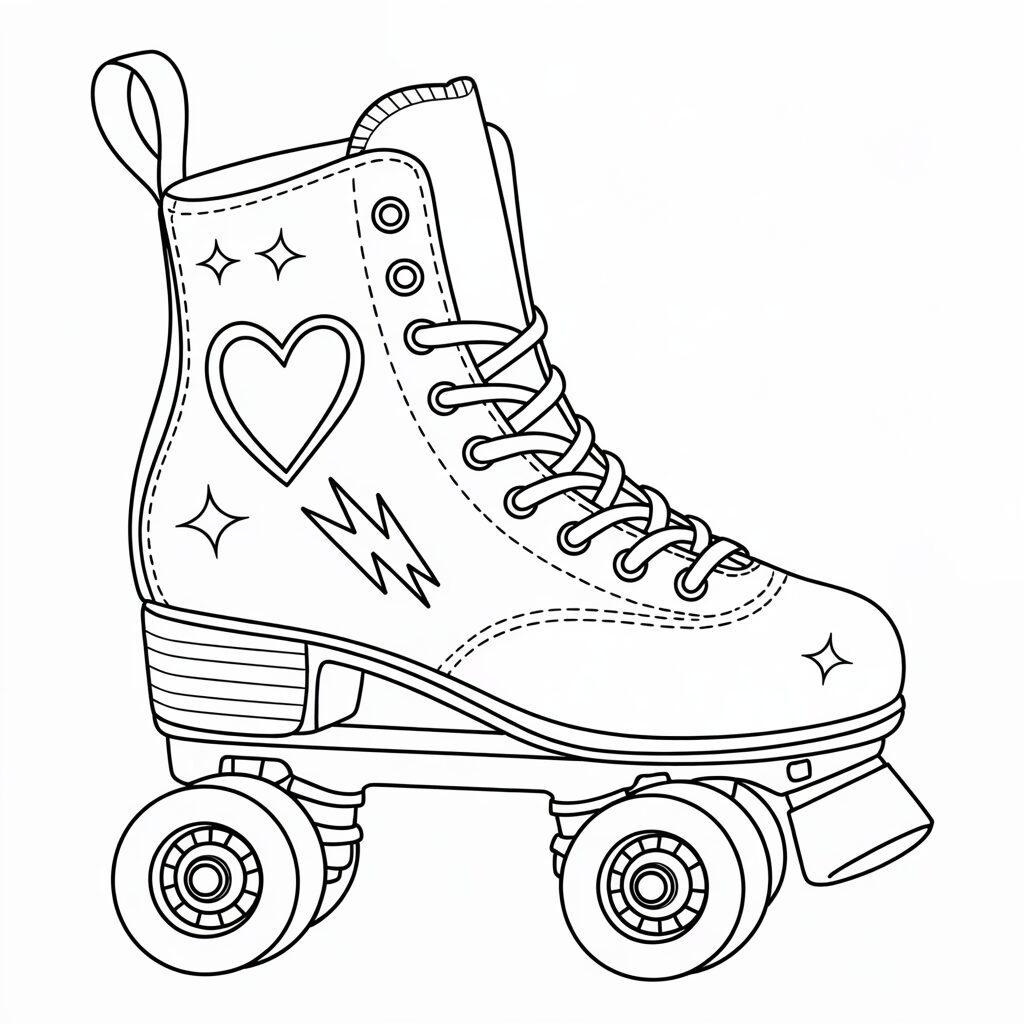 dessin basket chaussure