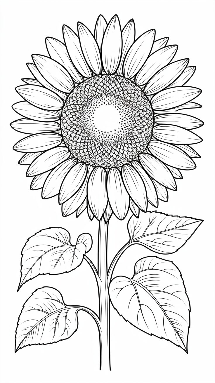 dessiner des tournesols