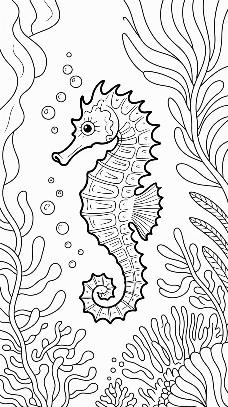 comment dessiner un hippocampe