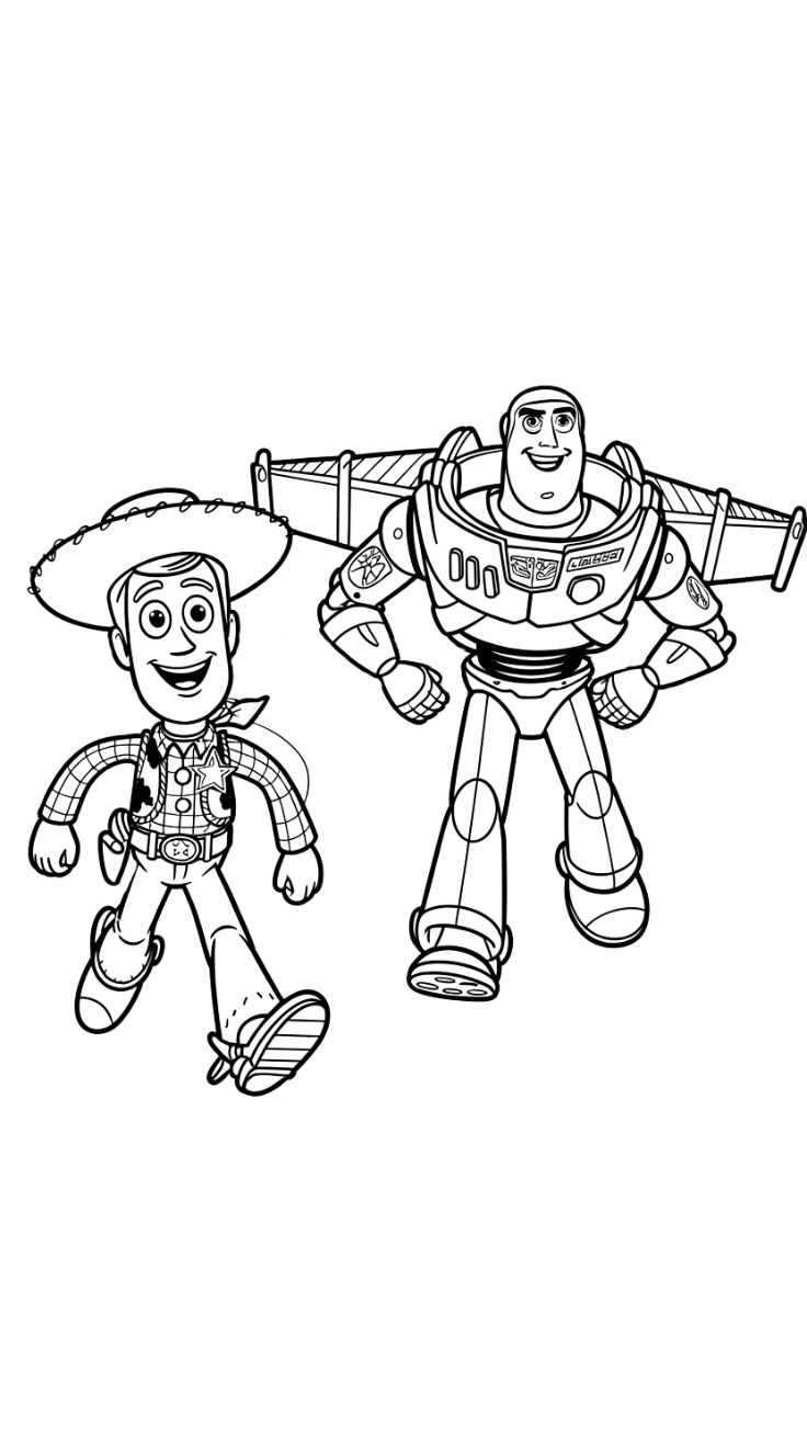 dessin à colorier toy story