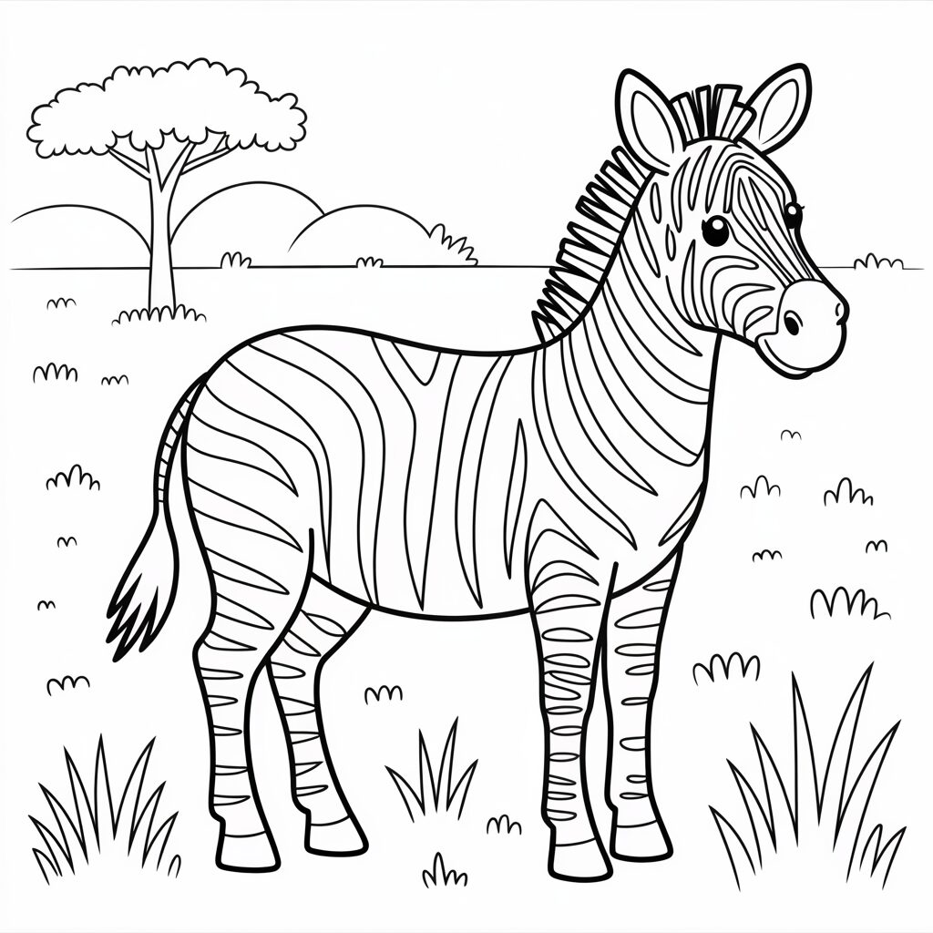 zebre dessin animé