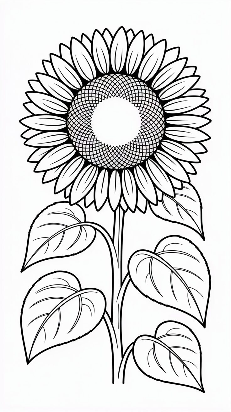 dessiner tournesol