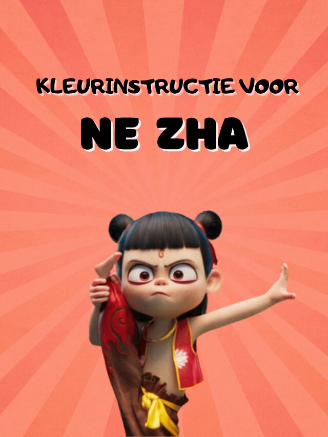 Kleurinstructie voor Ne Zha