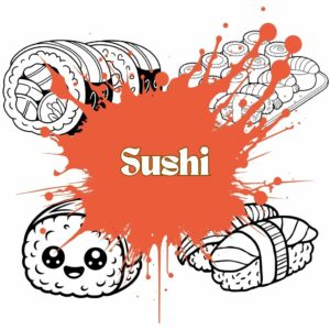 Coloriage Sushi