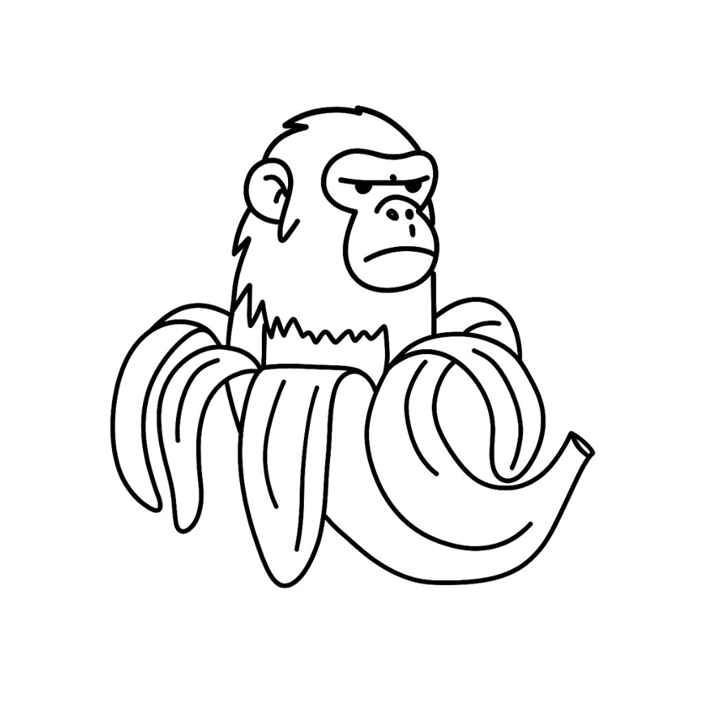 Chimpanzini Bananini coloriage nouveau