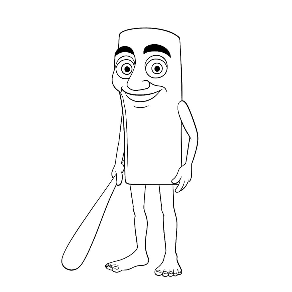 Tung Tung Tung Sahur coloriage à télécharger