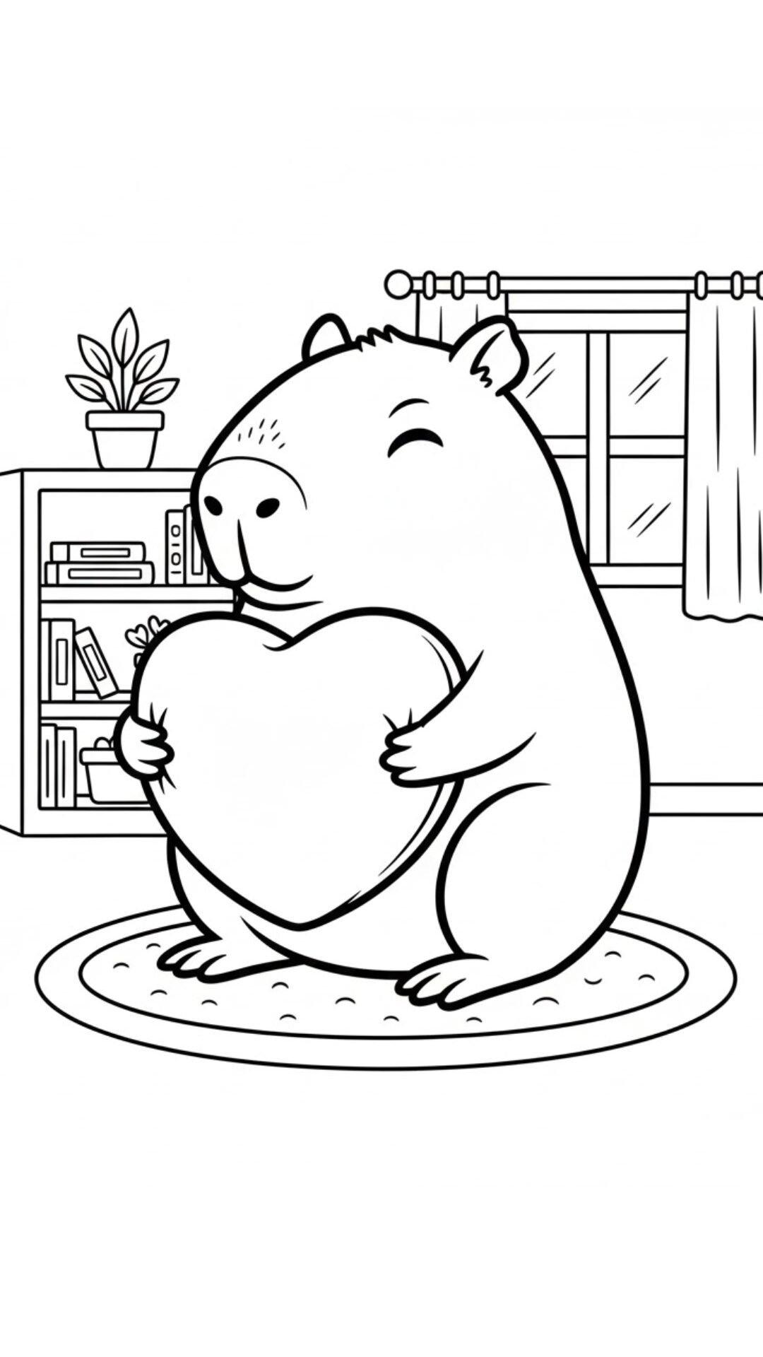 Coloriage Capybara à imprimer