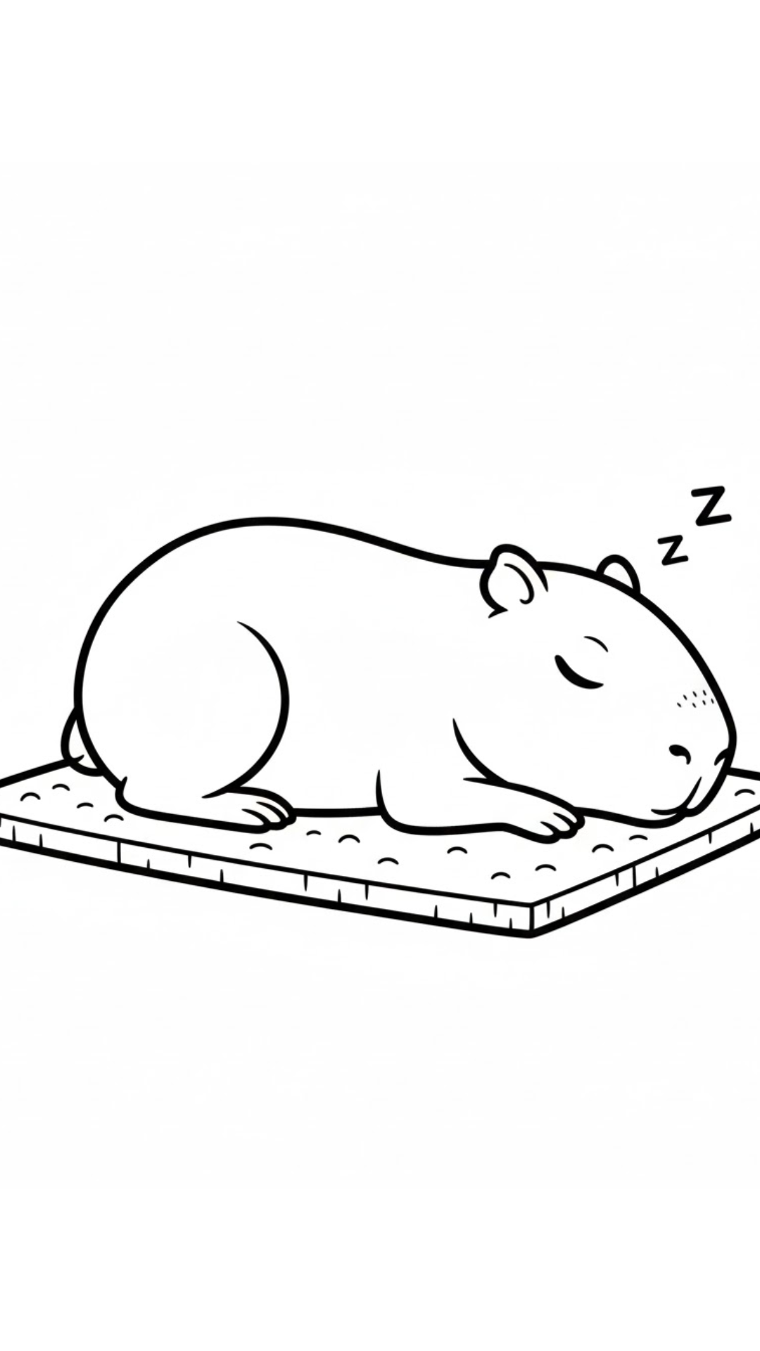 Coloriage Capybara Gratuit