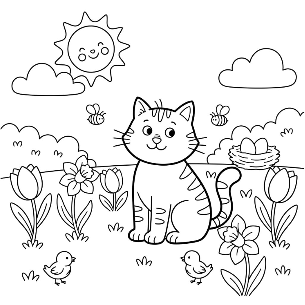 Dikkie Dik ilkbahar renk sayfası