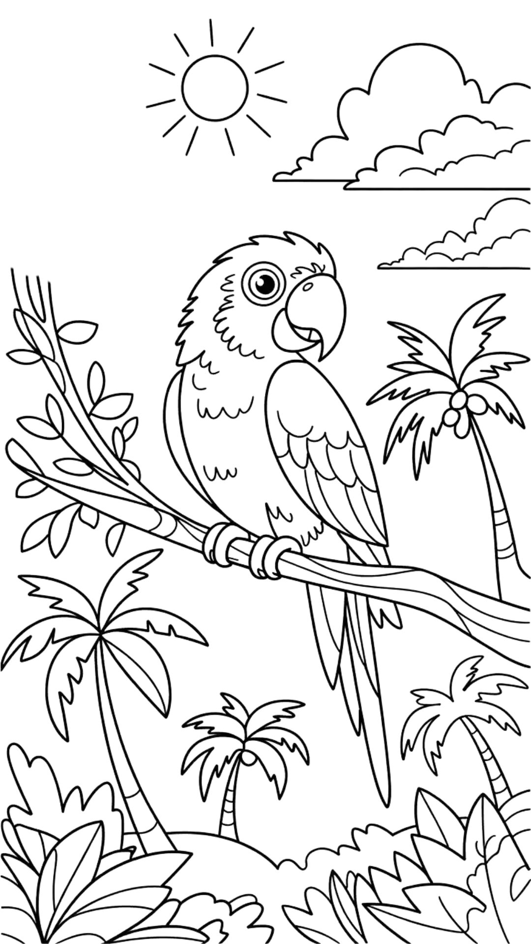 coloriage jungle pour adultes