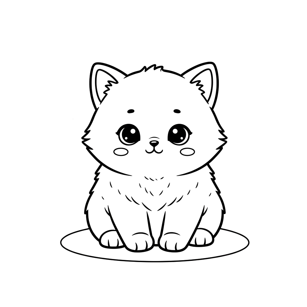 coloriage chiot mignon