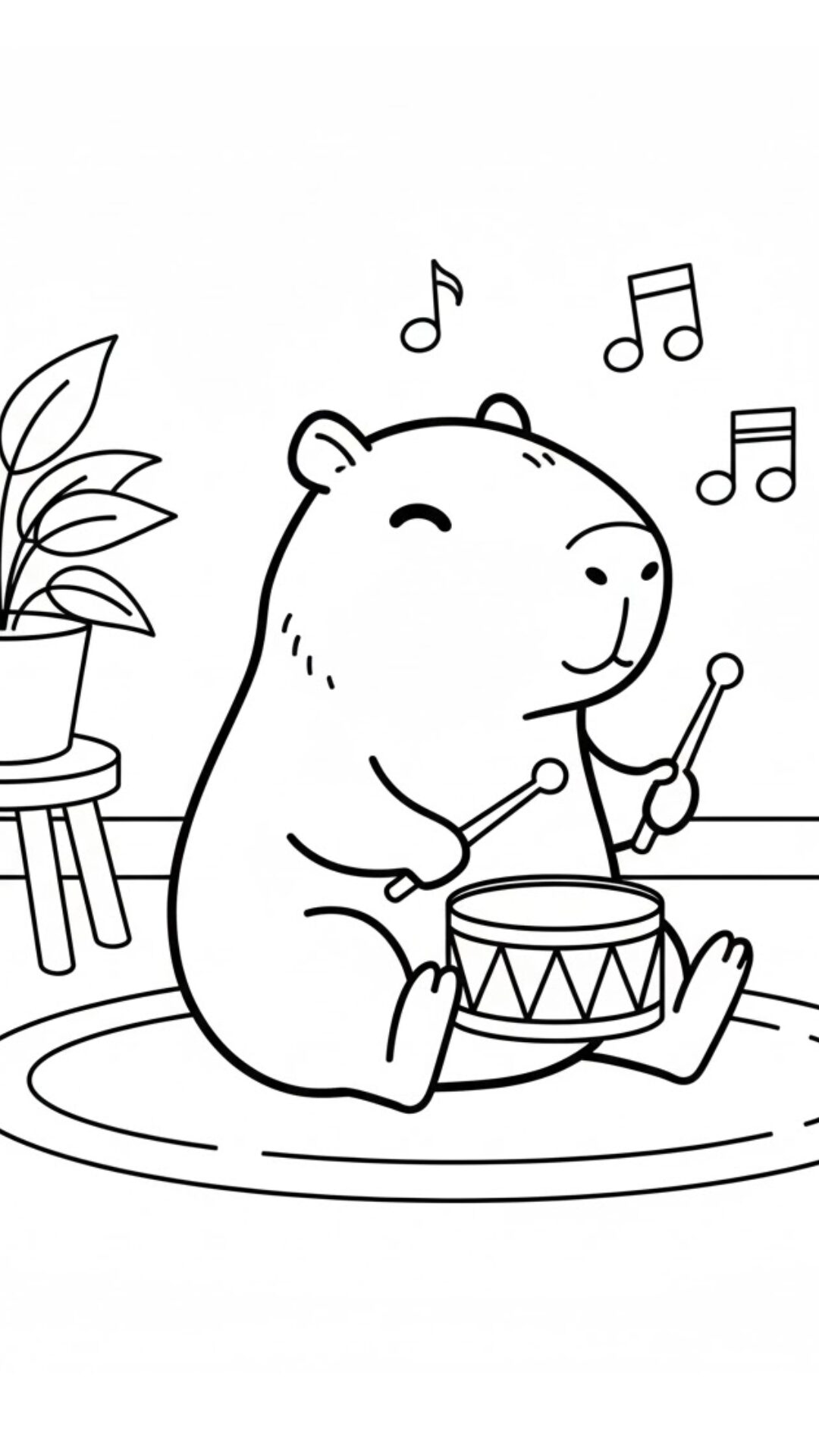 Coloriages Capybaras