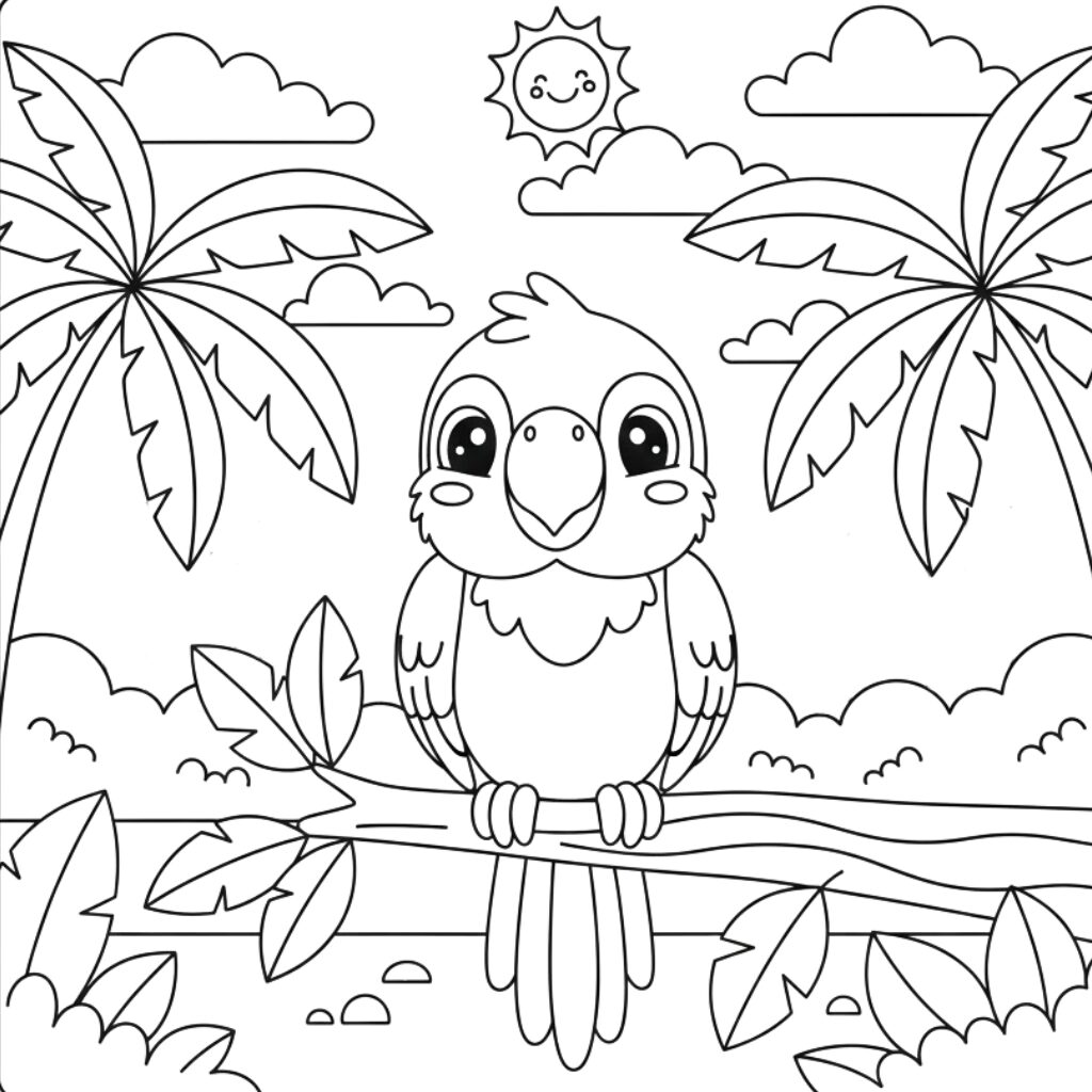 coloriages animaux de la jungle