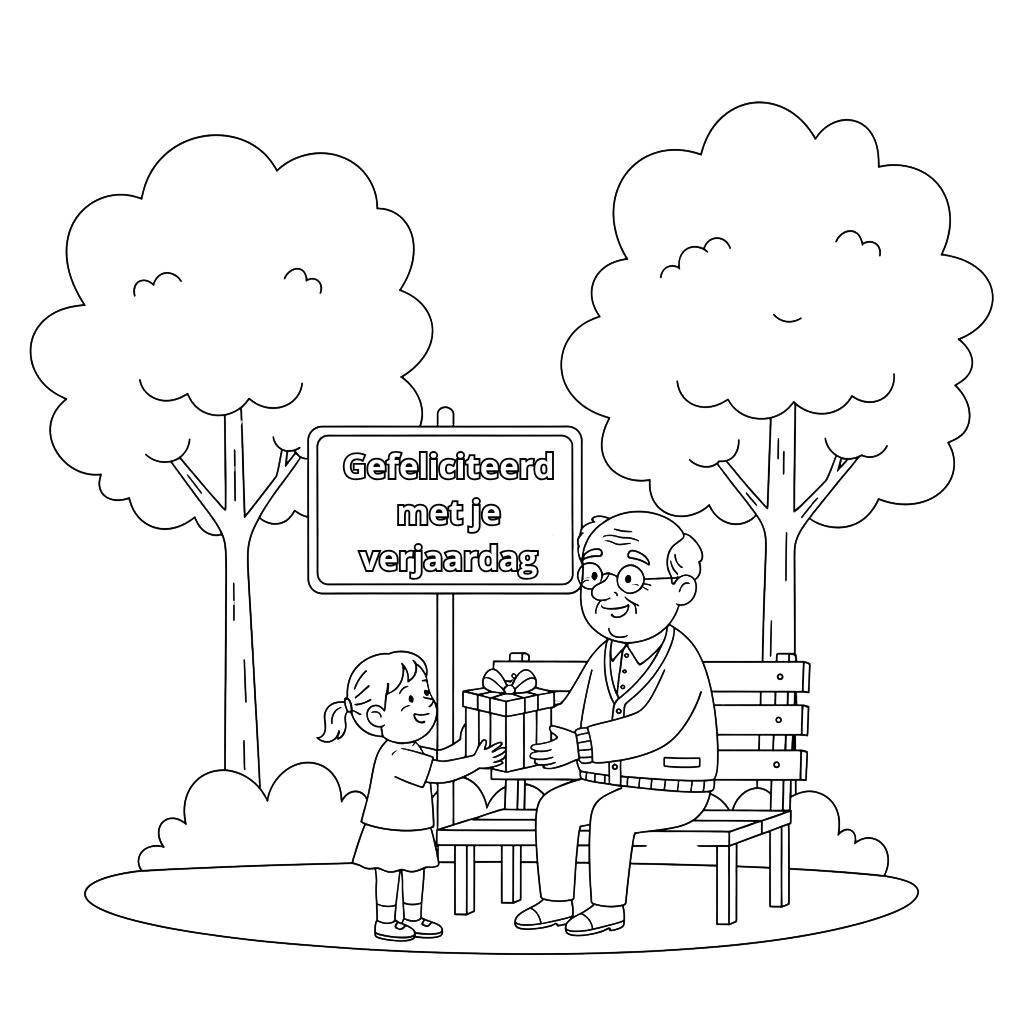 anniversaire grand-père coloriage